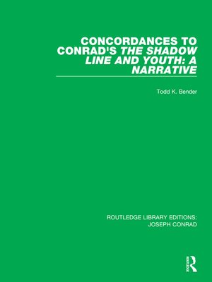 cover image of Concordances to Conrad's the Shadow Line and Youth